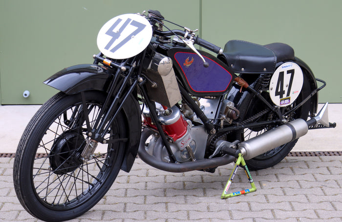 1929 Scott TT Replica racing motorcycle