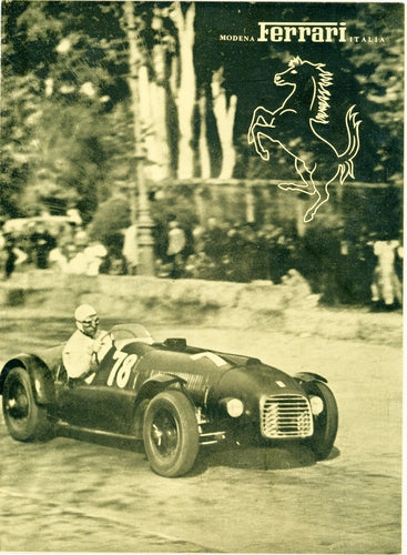 Ferrari Faltprospekt Typ 166 Corsa