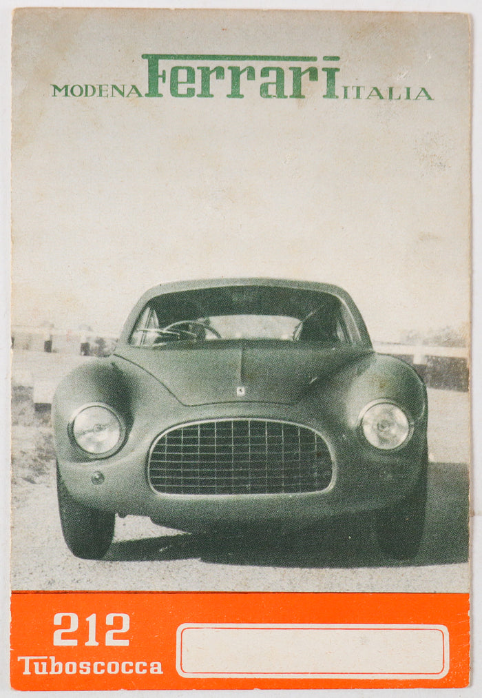 Ferrari 212 Tuboscocca brochure