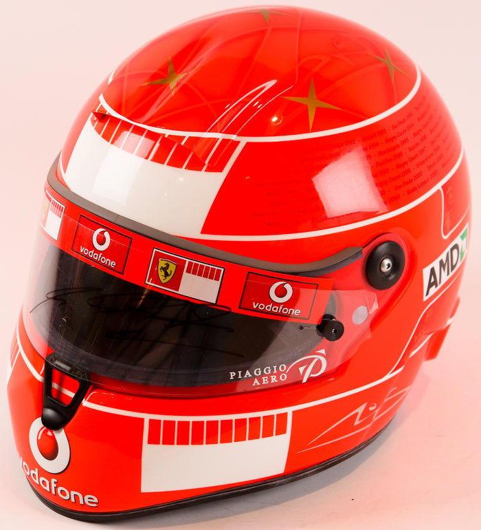 Formel 1 Helm handsigniert von Michael Schumacher Schuberth Replika