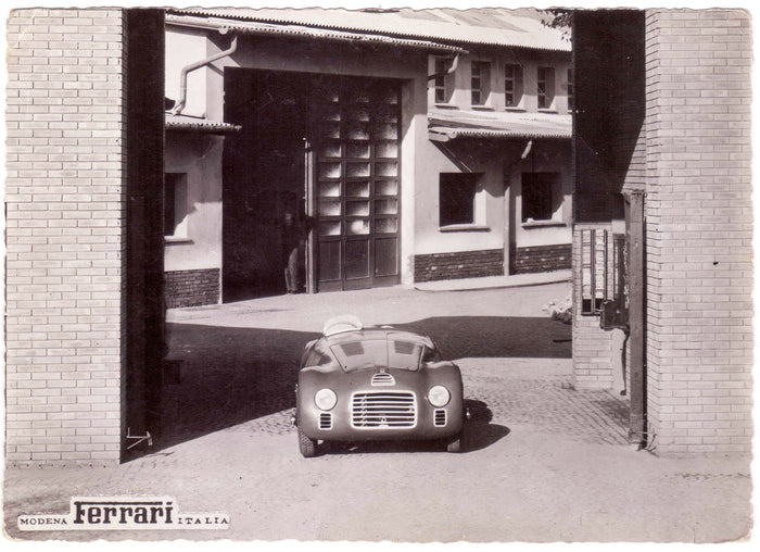 Werks-Fotopostkarte Modena Ferrari Italia Typ 125 S