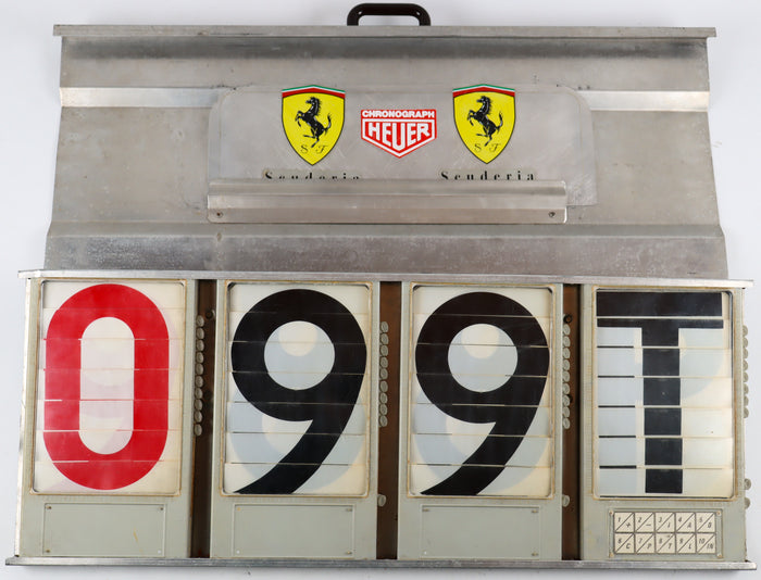 Ferrari Formel 1 Pitboard Anzeige