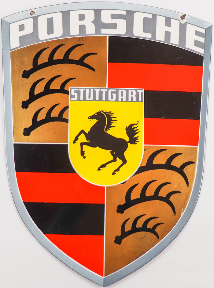 Original Porsche Emailleschild aus den 60er Jahren