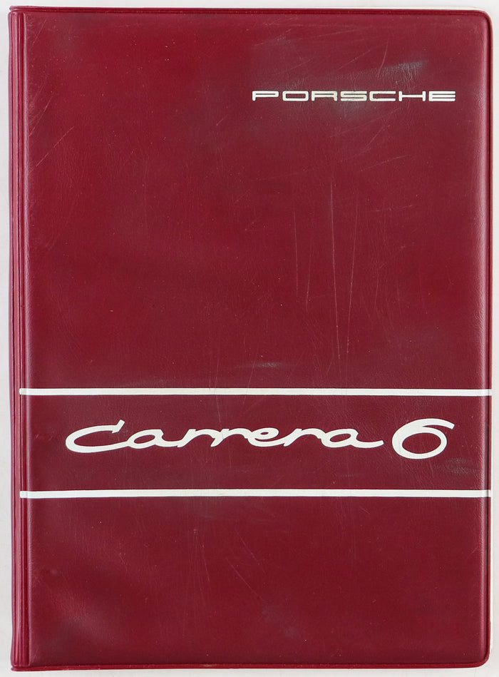 Porsche Betriebsanleitung Typ Carrera 6 von 1966