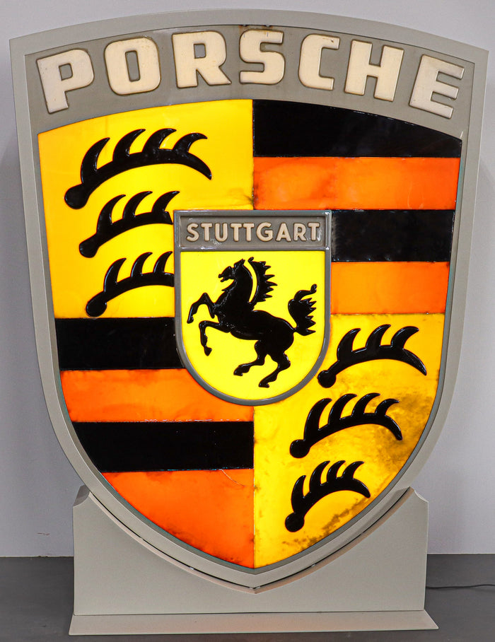 Porsche's Unique illuminated advertising sign