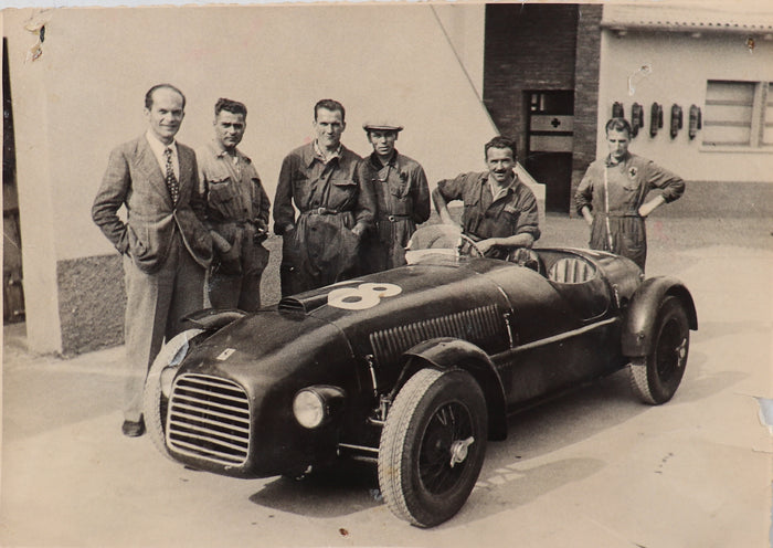 Werkspressefoto Ferrari Typ 125 nach der Fertigstellung