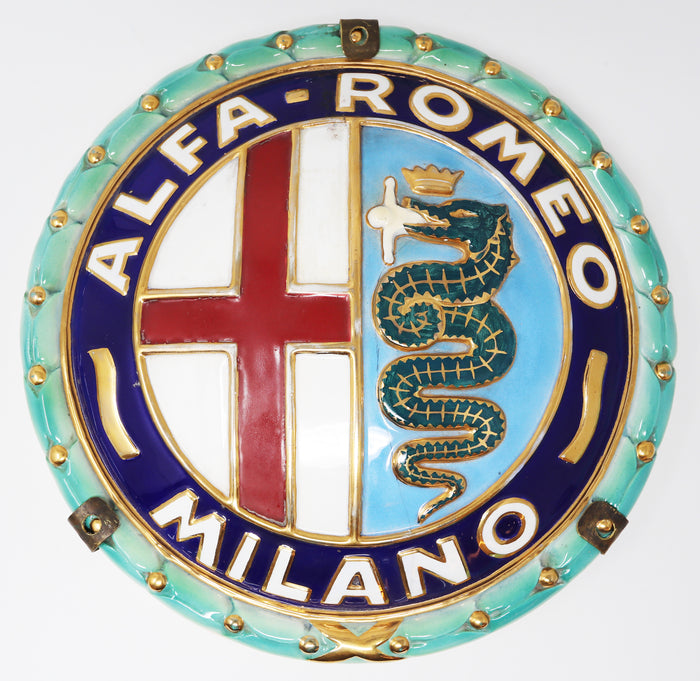 Alfa Romeo Keramikschild aus den 50er Jahren