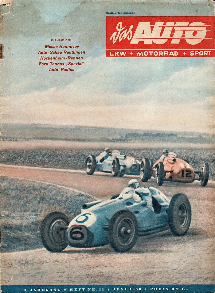 Zeitschrift Das Auto 1950, Heft 11