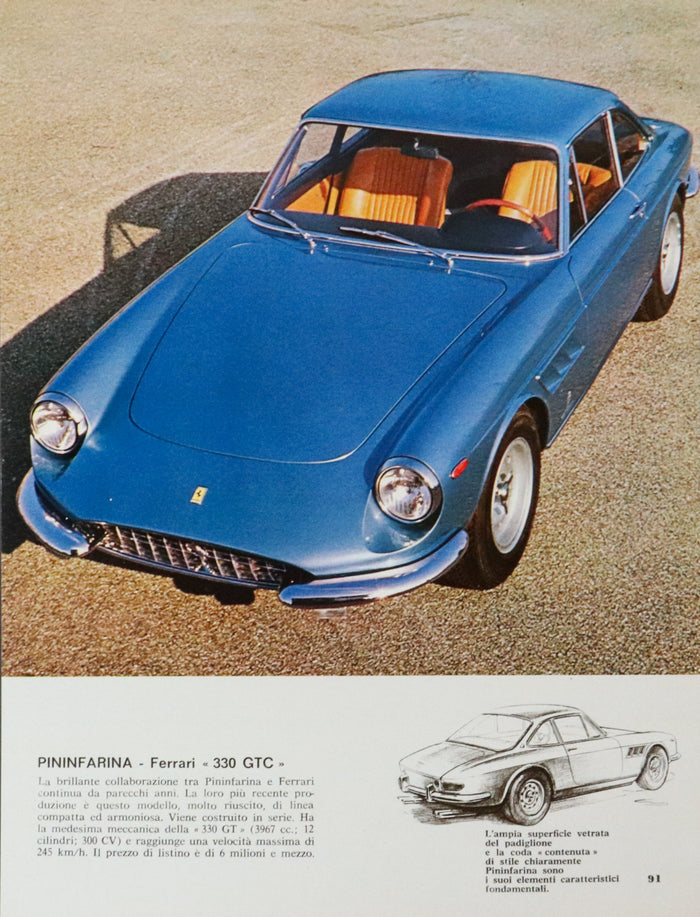 Ferrari Sammlung 9 Ordner 330 GTC / GTS von 1966 - 2000er Jahre