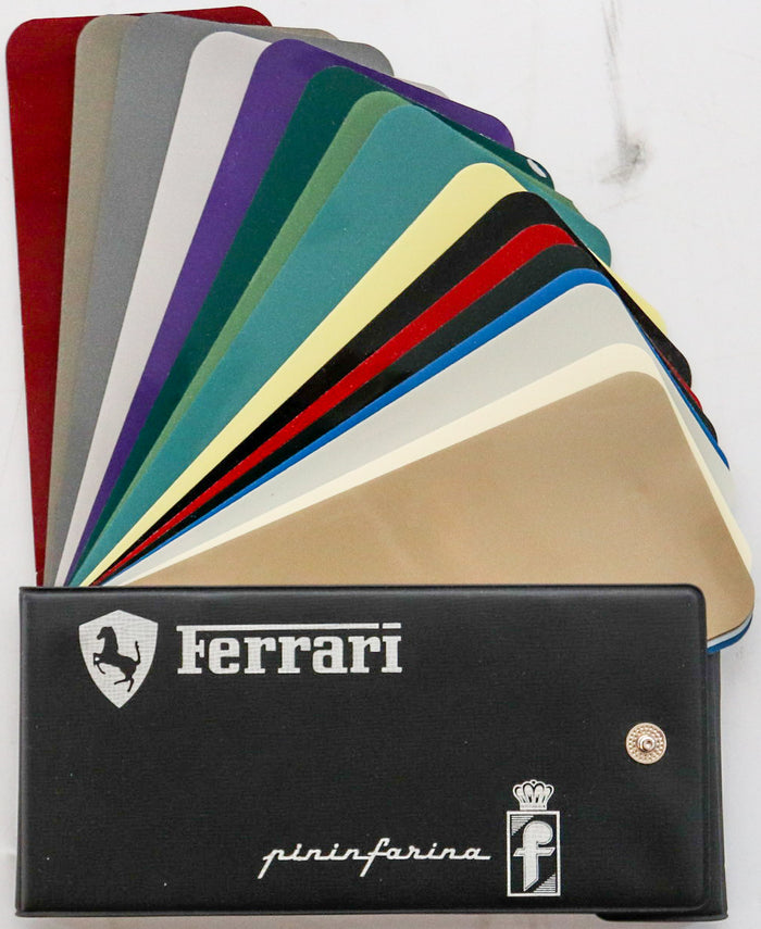 Farbmusterkarte von Pininfarina für Ferrari Ende 60er/70er