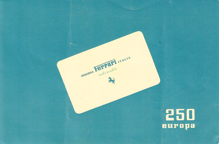 Ferrari Prospekt 250 Europa