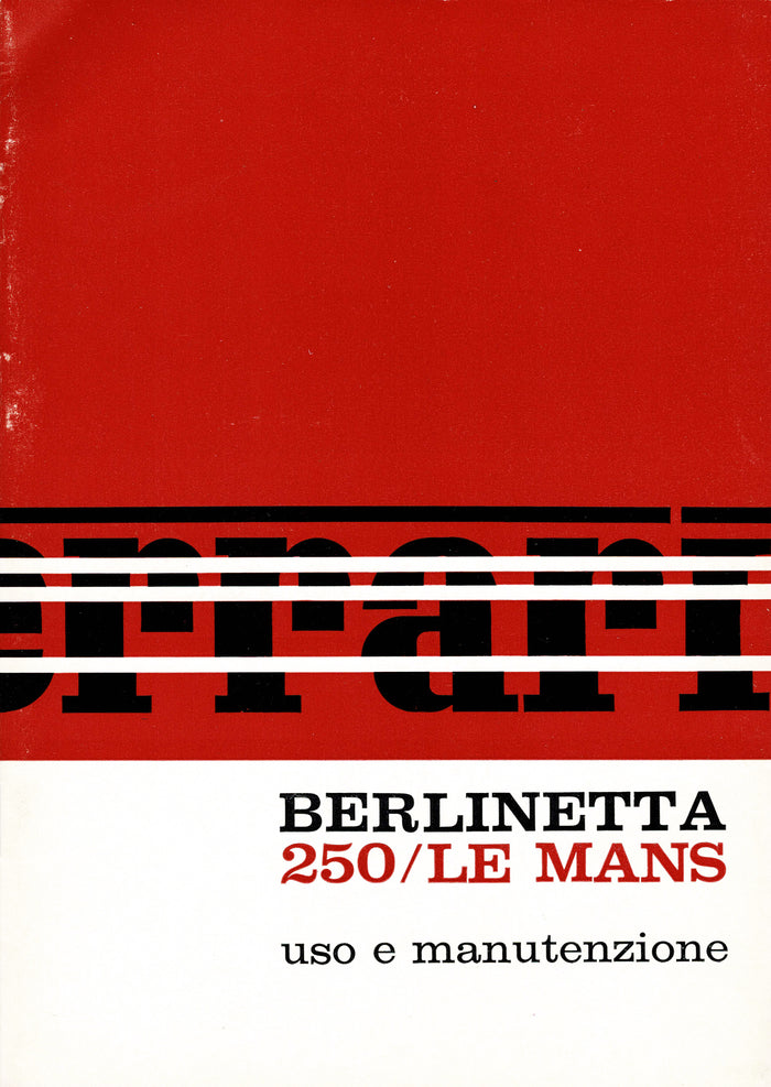 Ferrari Betriebsanleitung 250 LM
