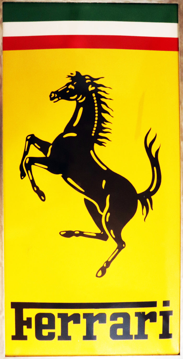 Original Ferrari Emailleschild aus den 50er - 60er Jahren
