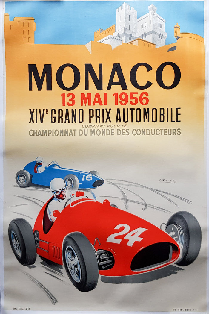 Poster Grand Prix Monaco 1956