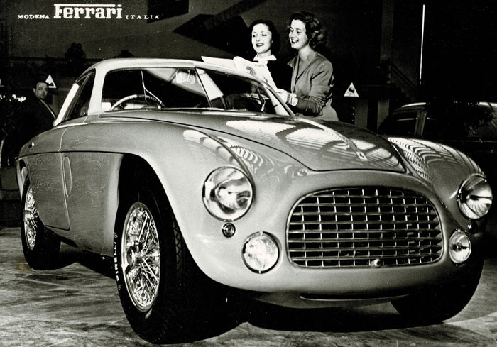 Werksfotopostkarte Modena Ferrari Italia Tipo 166 Le Mans