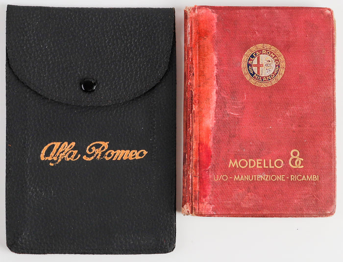 Alfa Romeo 8C Bordmappe Ex Scuderia Ferrari