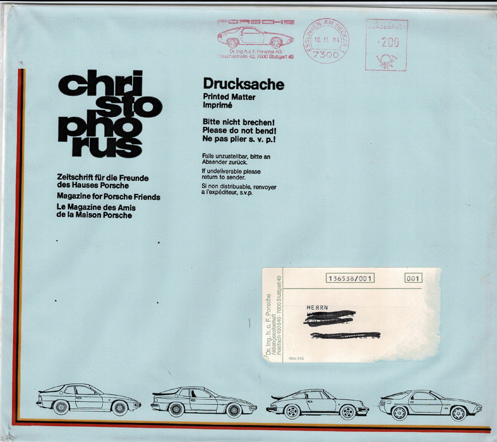 Porsche Zeitschrift Christophorus: Nr. 191, November 1984