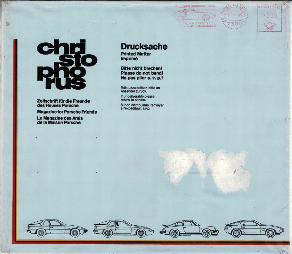 Porsche Zeitschrift Christophorus: Nr. 192, Januar 1985