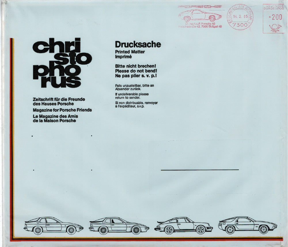 Porsche Zeitschrift Christophorus: Nr. 193, März 1985