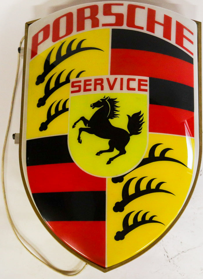 Original Porsche Leuchtreklame 60er Jahre