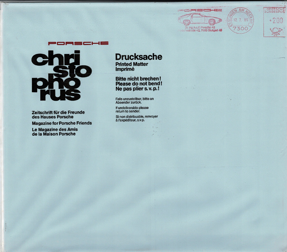 Porsche Zeitschrift Christophorus: Nr. 195, Juli 1985