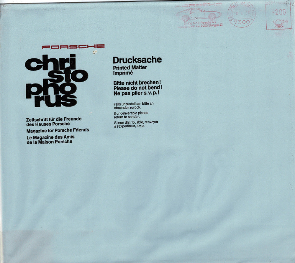 Porsche Zeitschrift Christophorus: Nr. 198, Januar 1986