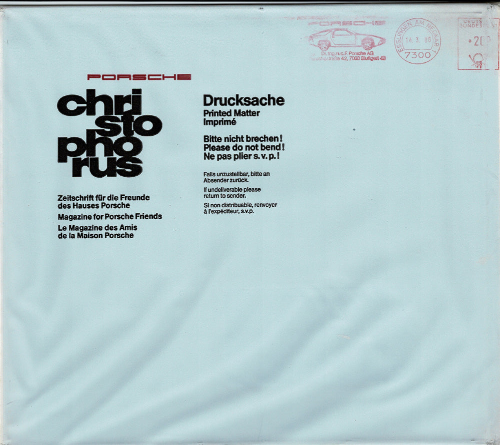 Porsche Zeitschrift Christophorus: Nr. 199, März 1986