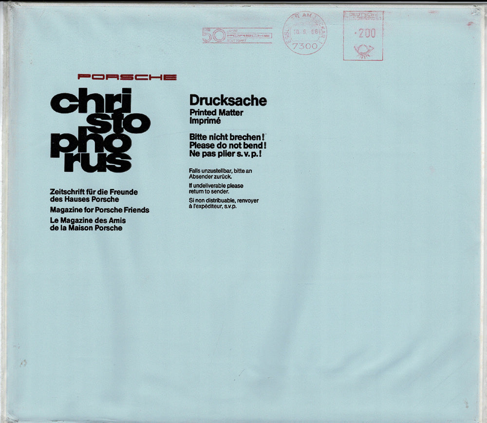 Porsche Zeitschrift Christophorus: Nr. 202, September 1986