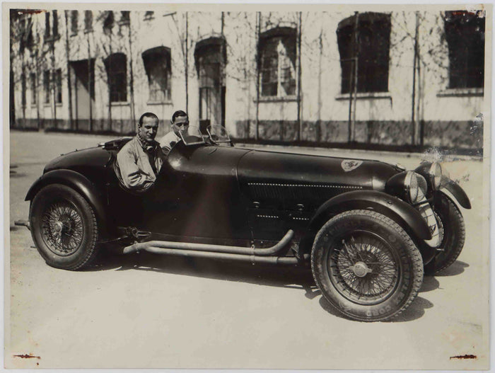 Original S/W Pressefoto 8C 2900 A - Siegerwagen Mille Miglia 1936