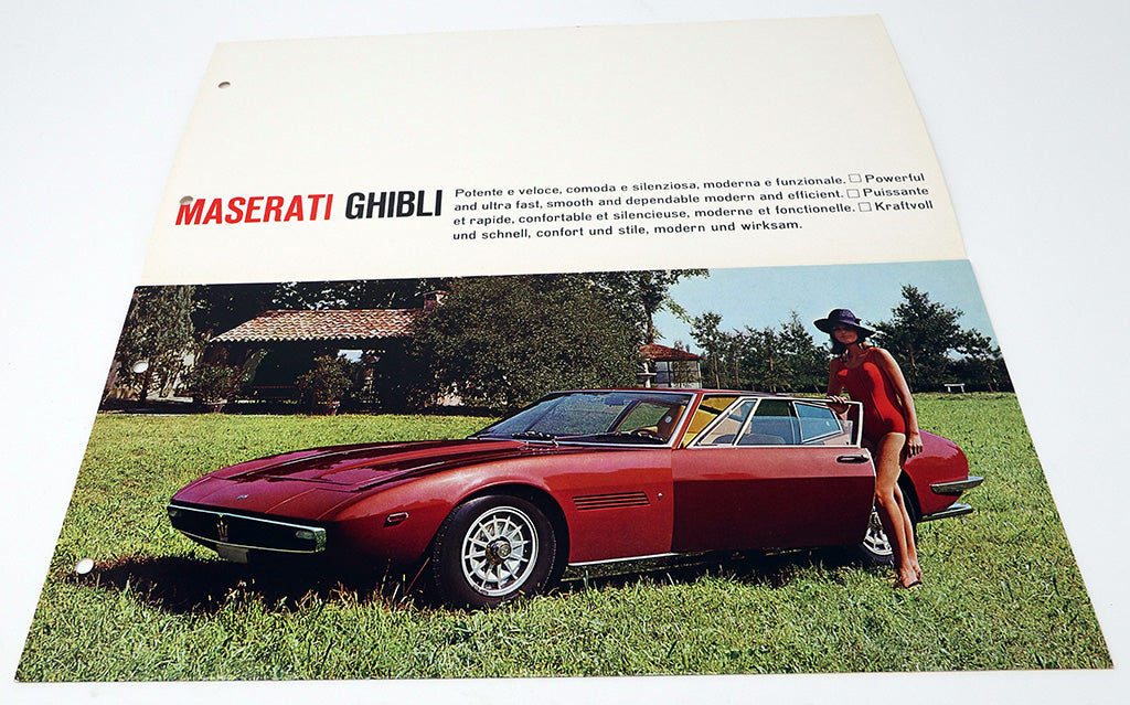 Faltprospekt Maserati Ghibli