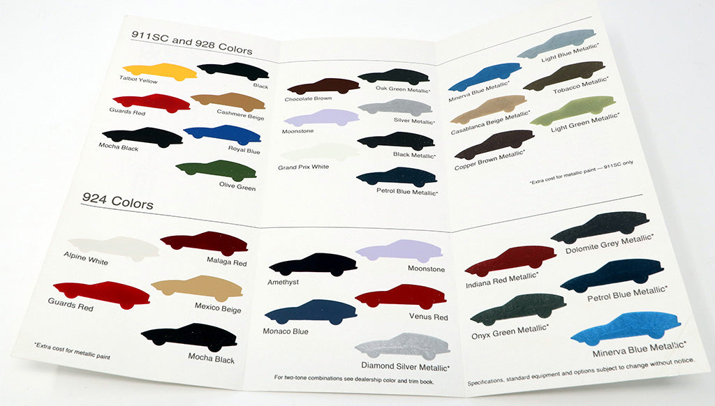 Porsche Colors 1980, 911 SC und 928