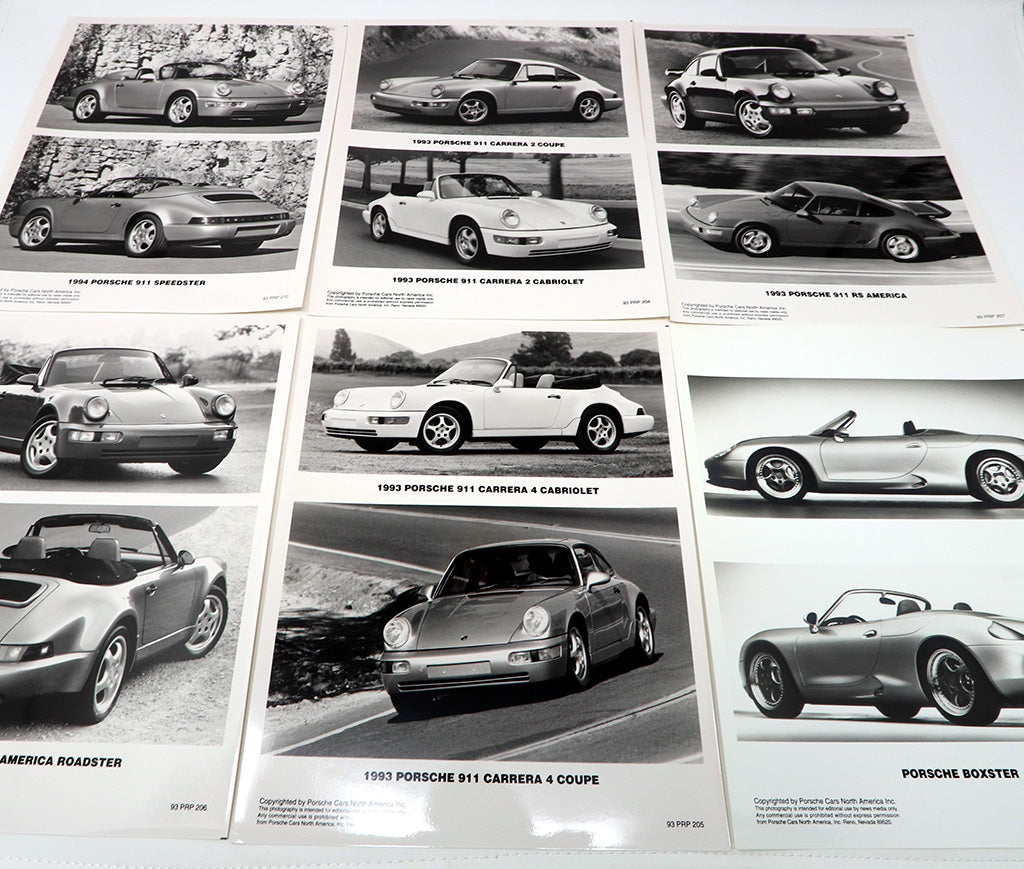 Pressemappe Porsche Modelljahr 1993 inklusive Turbo 3,6 und 911 RS America