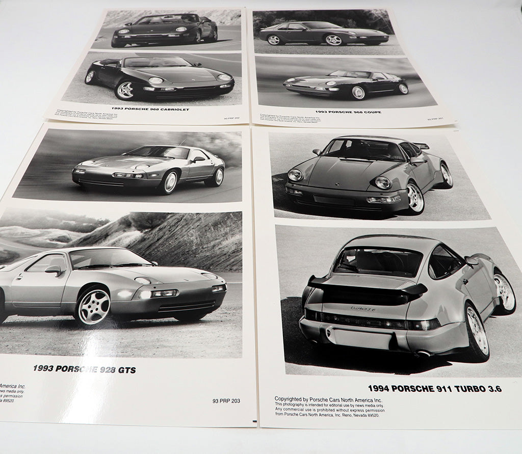 Pressemappe Porsche Modelljahr 1993 inklusive Turbo 3,6 und 911 RS America
