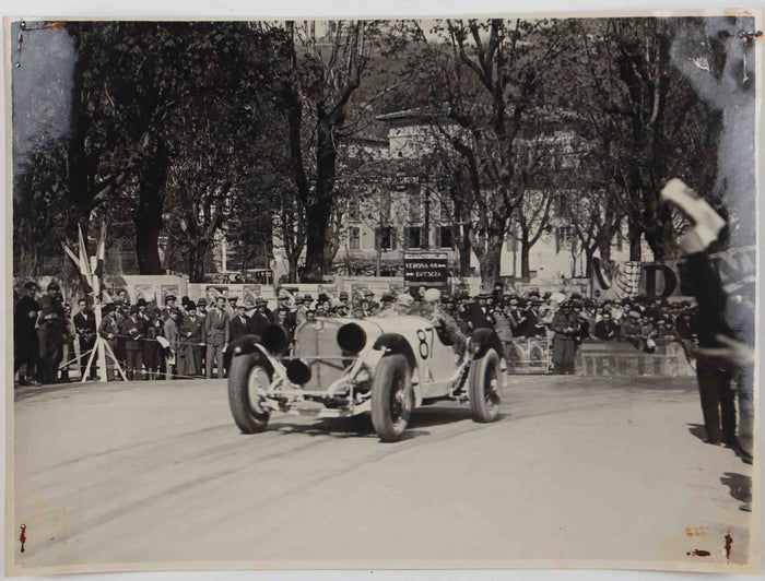 Original S/W Pressefoto Caracciola Mille Miglia 1931