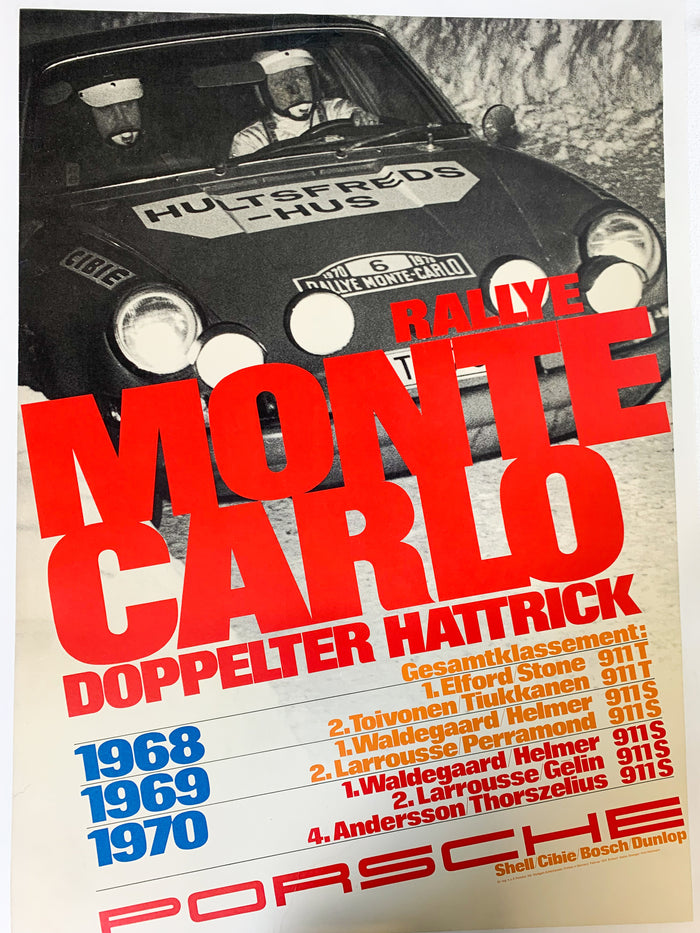 Poster Rallye Monte Carlo 1970